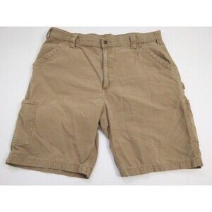 Carhartt Men's Size 40 Original Fit Carpenter Canvas Utility Khaki Work Shorts